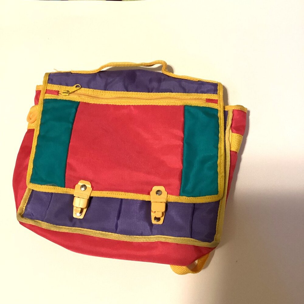 Kids Vintage Multicolored Satchel Colorful Backpack